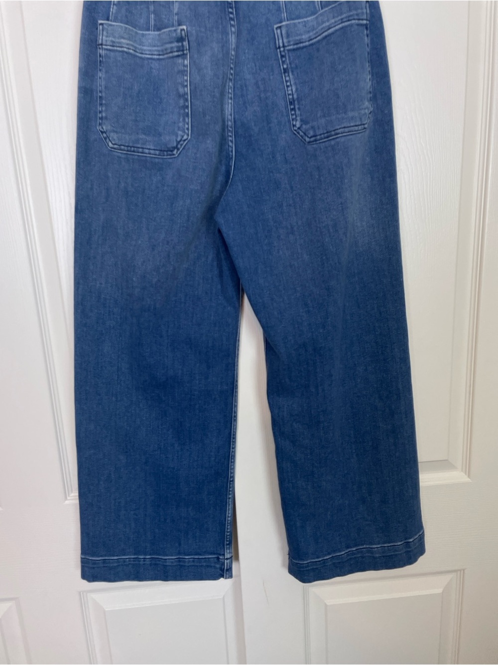 Anthropologie Maeve The Colette Wide Leg Cropped Jeans Medium Wash Sz 29 - Picture 8 of 12